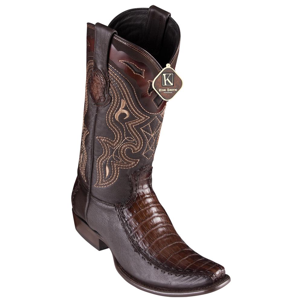 Men's Caiman Belly Boots with Dubai Toe by King Exotic