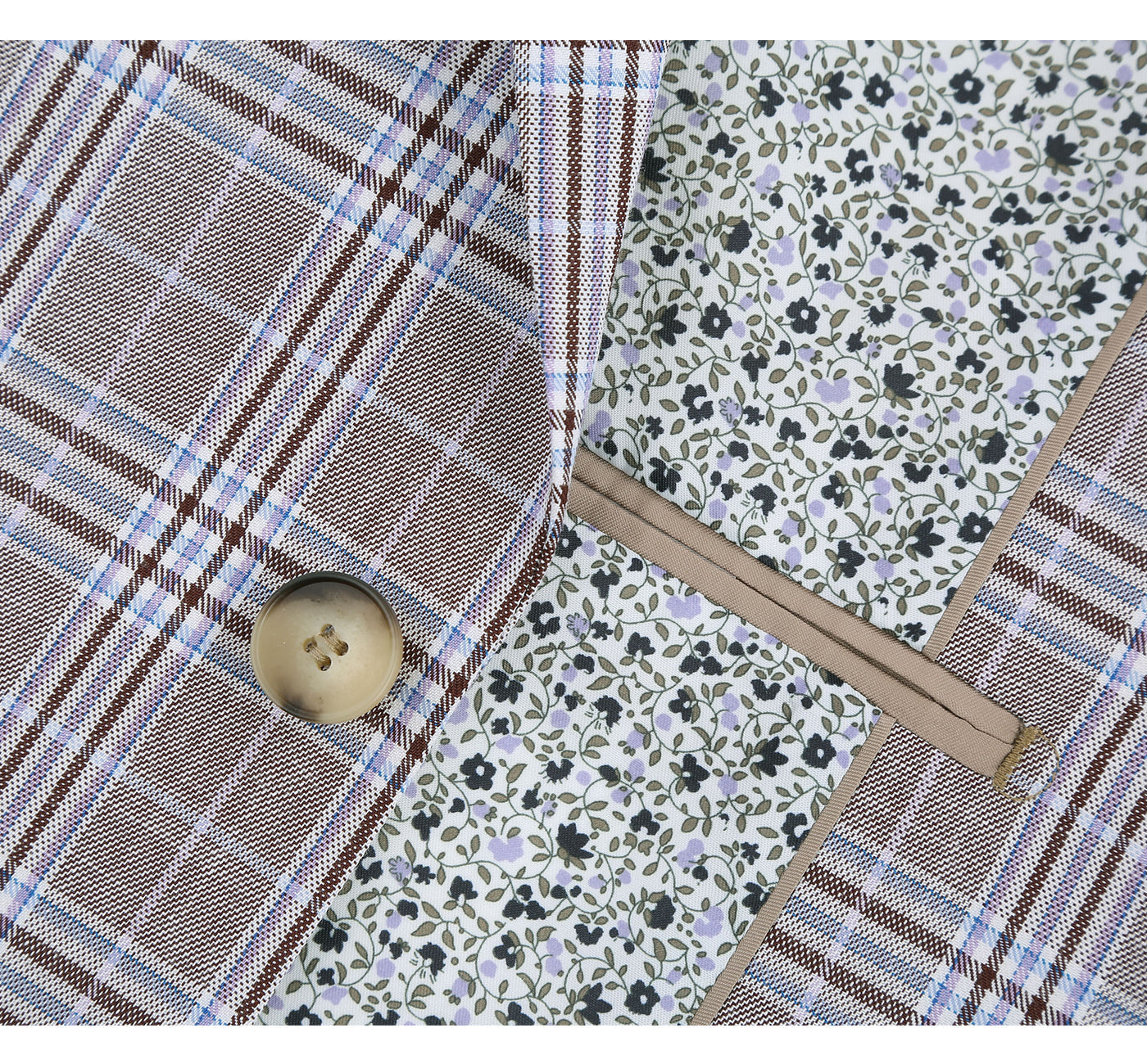 Men's Slim Fit 2-Piece Check Suit Renoir