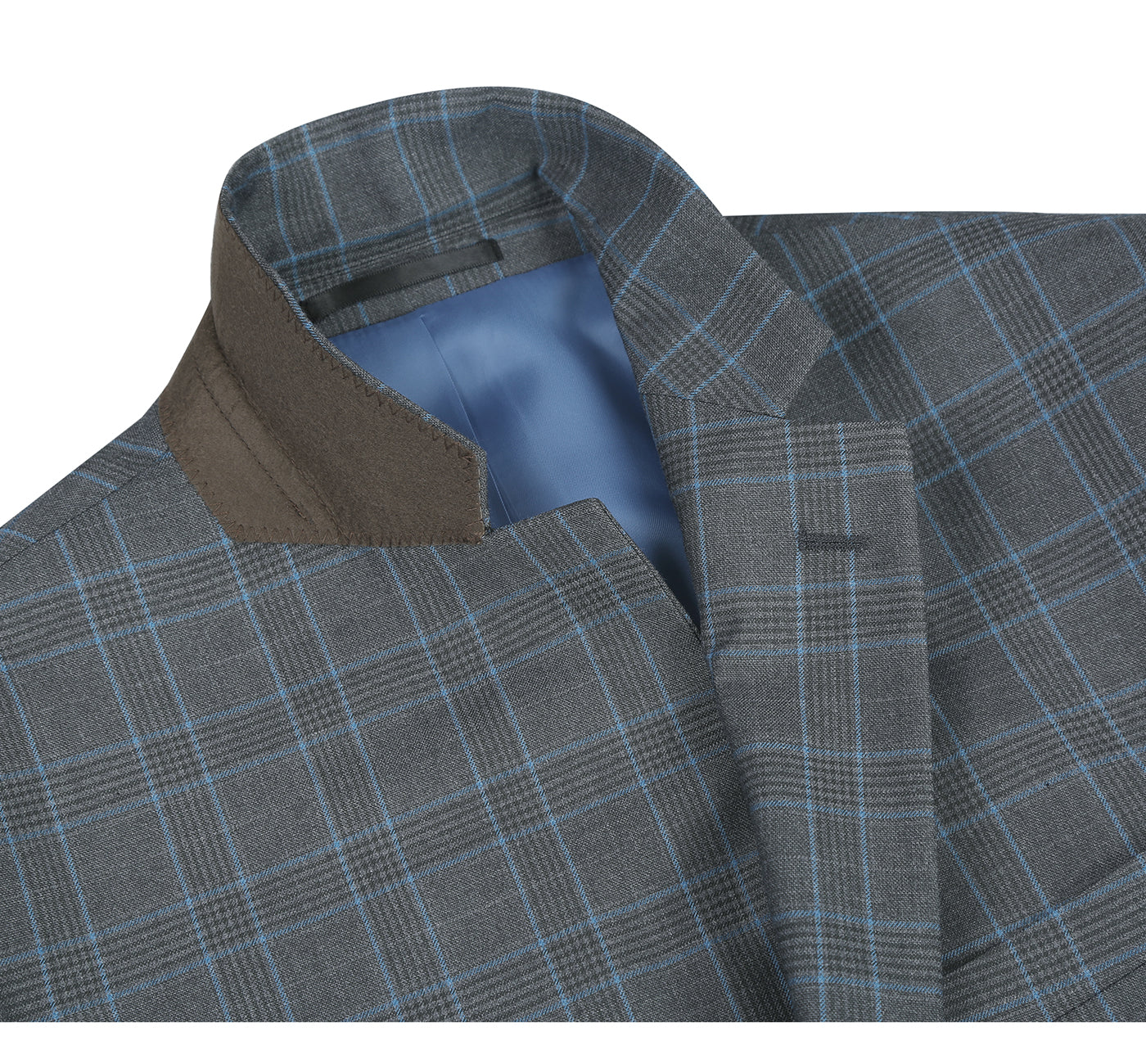 Men's Classic Fit Two Piece Windowpane Suit