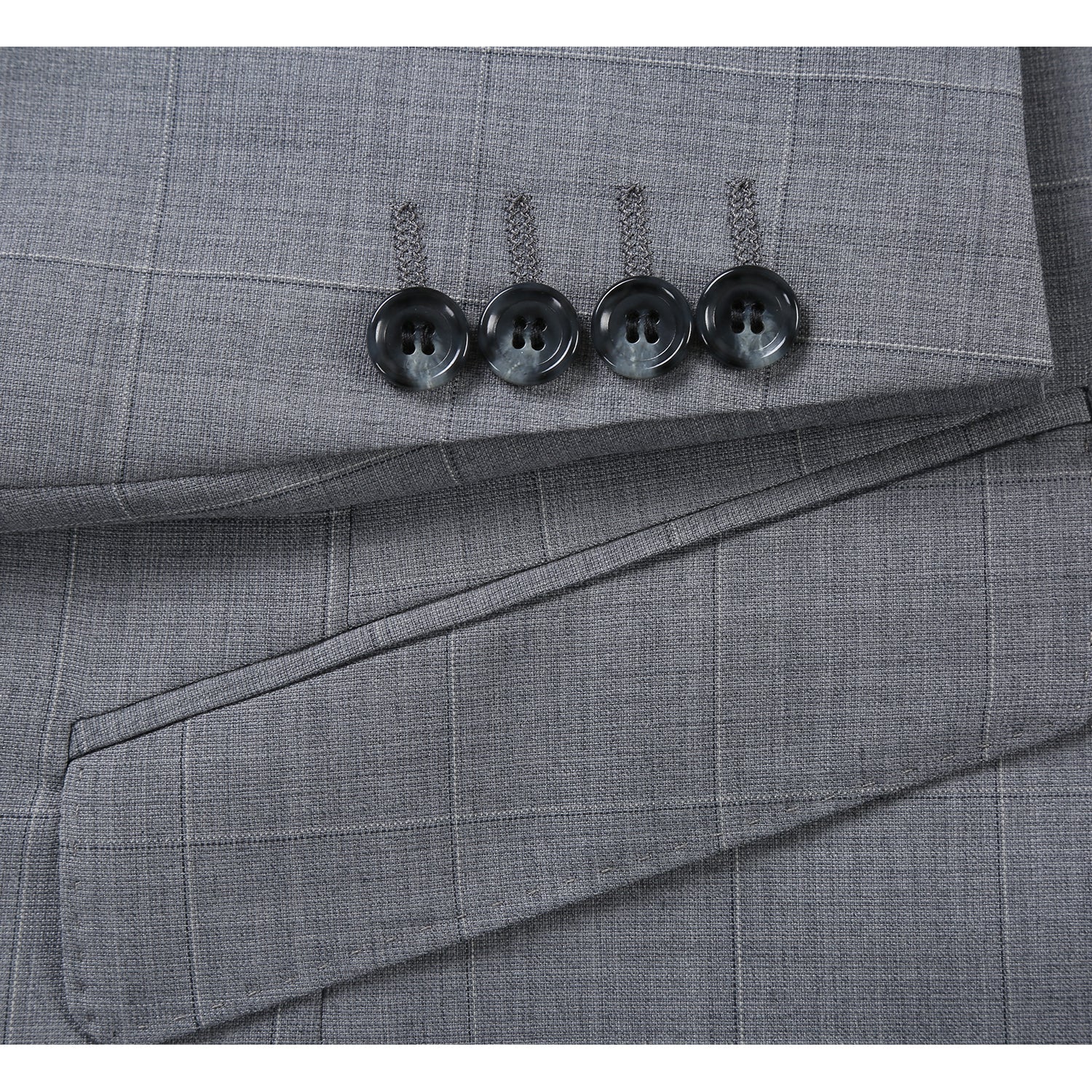 Men's Classic Fit Wool Blend Stretch Suit