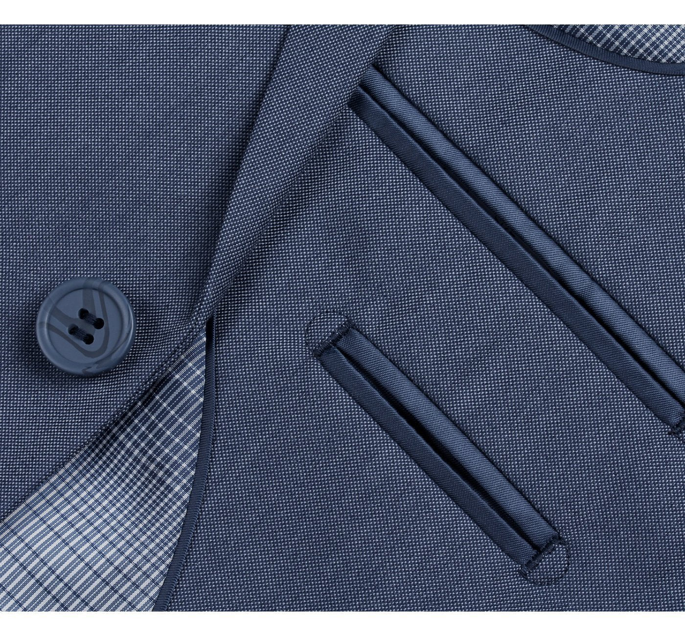 Men's Slim Fit 2-Piece Notch Lapel Suit by Renoir