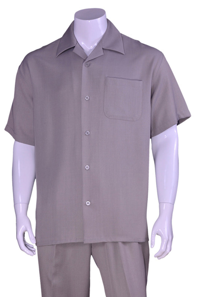 Grey Summer Walking Suit for Men