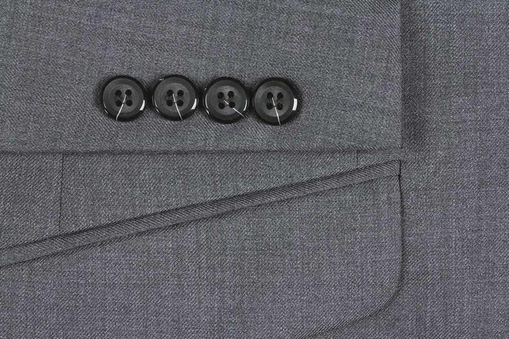 Bevagna Gray Wool Regular Fit 2 Piece Suit