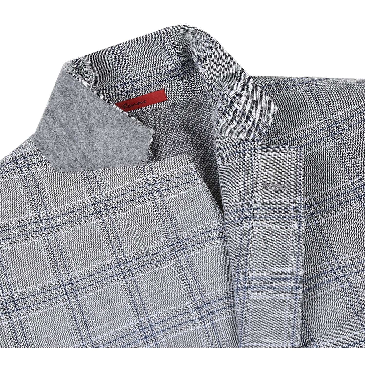 Men's Classic Fit Checked Suit by Renoir