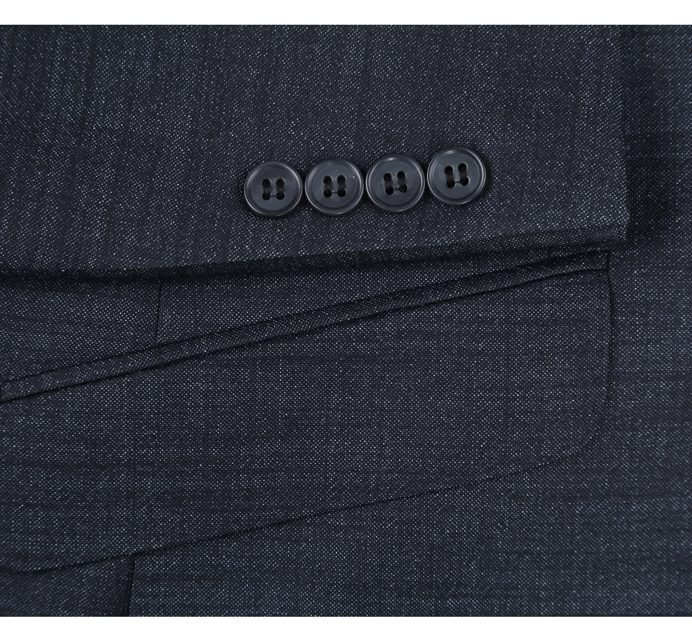 Men's Slim Fit Wool Blend Two Piece Suit