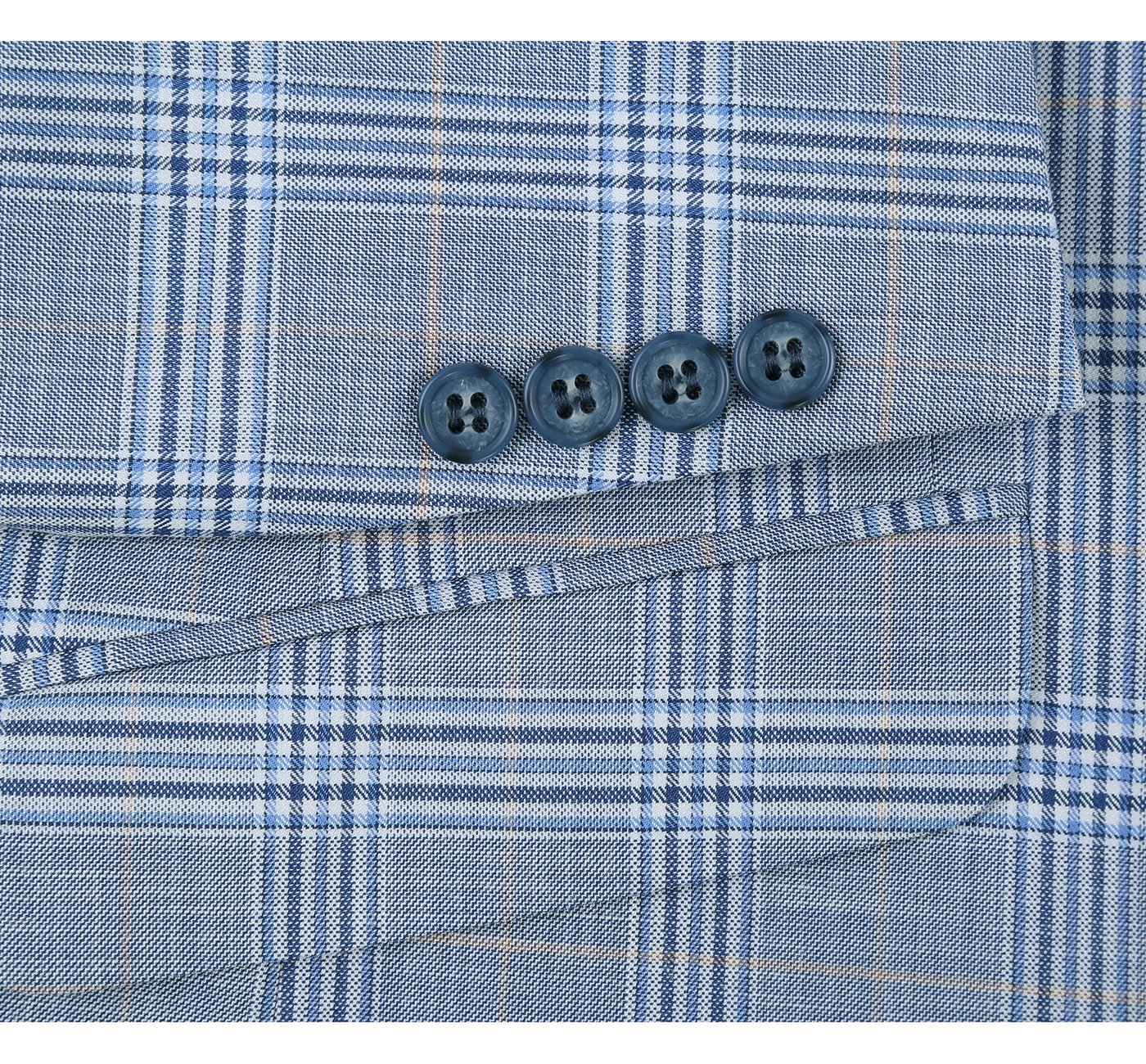 Slim Fit Stretch Windowpane Suit by Renoir