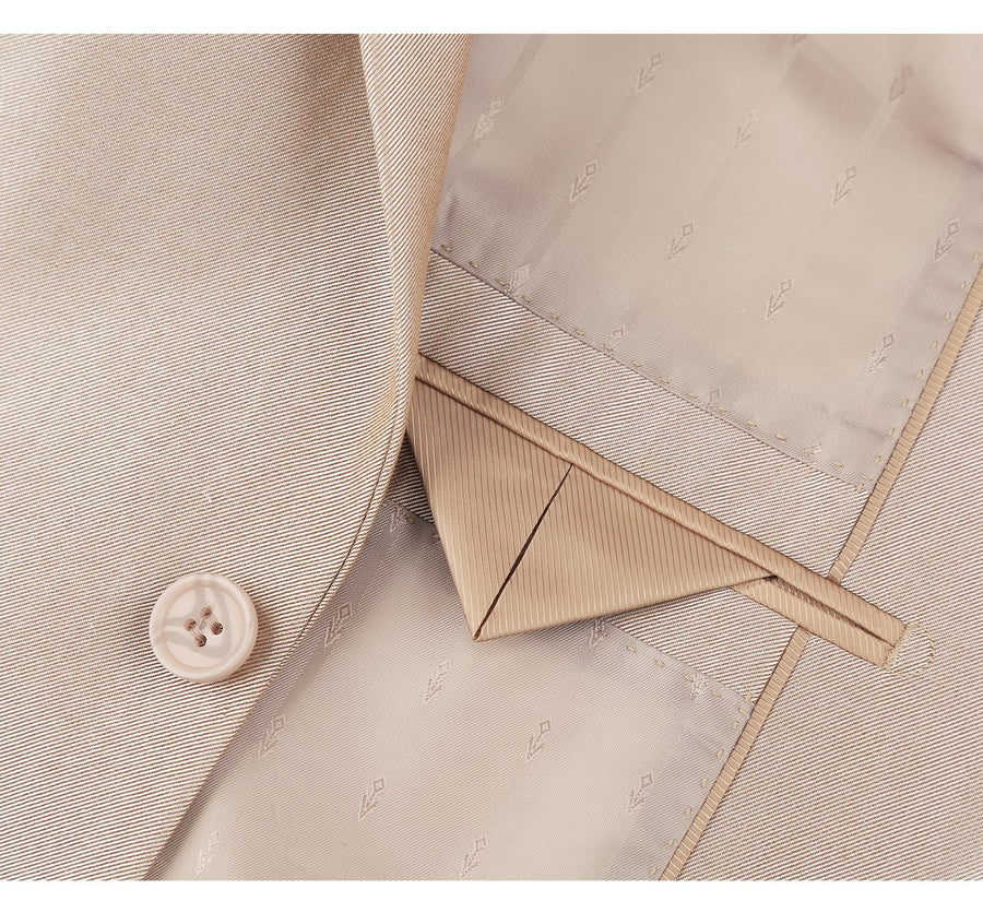 Slim Fit Two Button Suit with Optional Vest