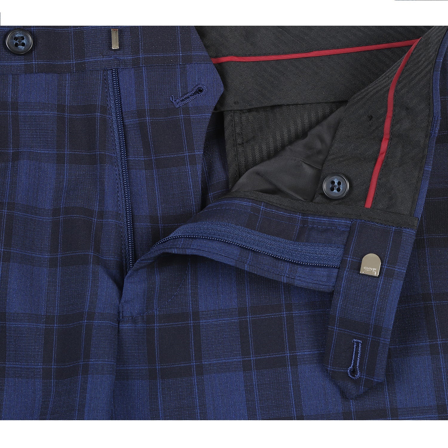 566-1 Men's Slim Wool Suit by Renoir