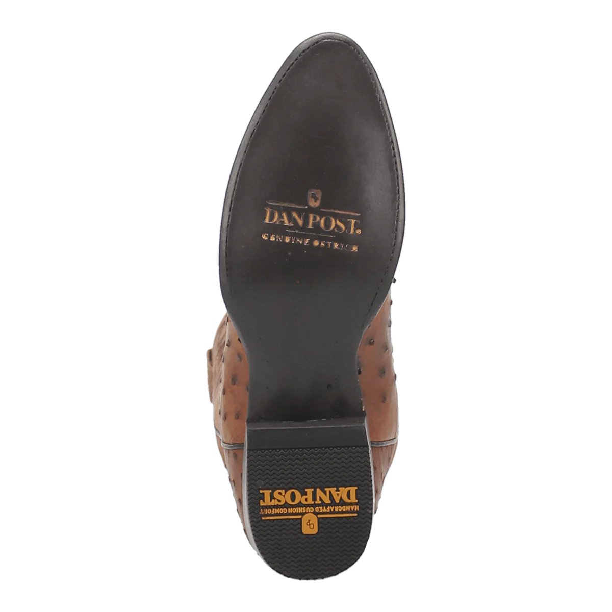 Dan Post Tempe Full Quill Ostrich Round Toe Boots