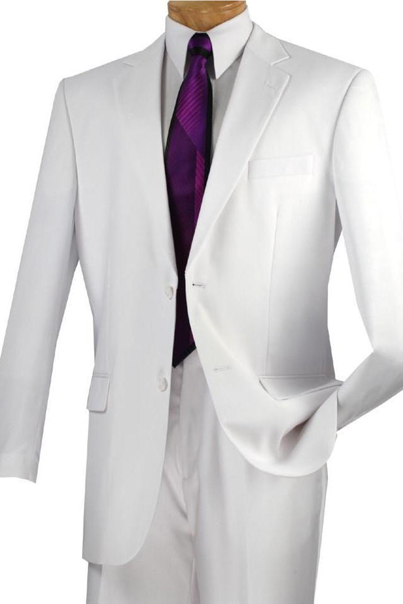 Modern Fit White Suit, 2 Button