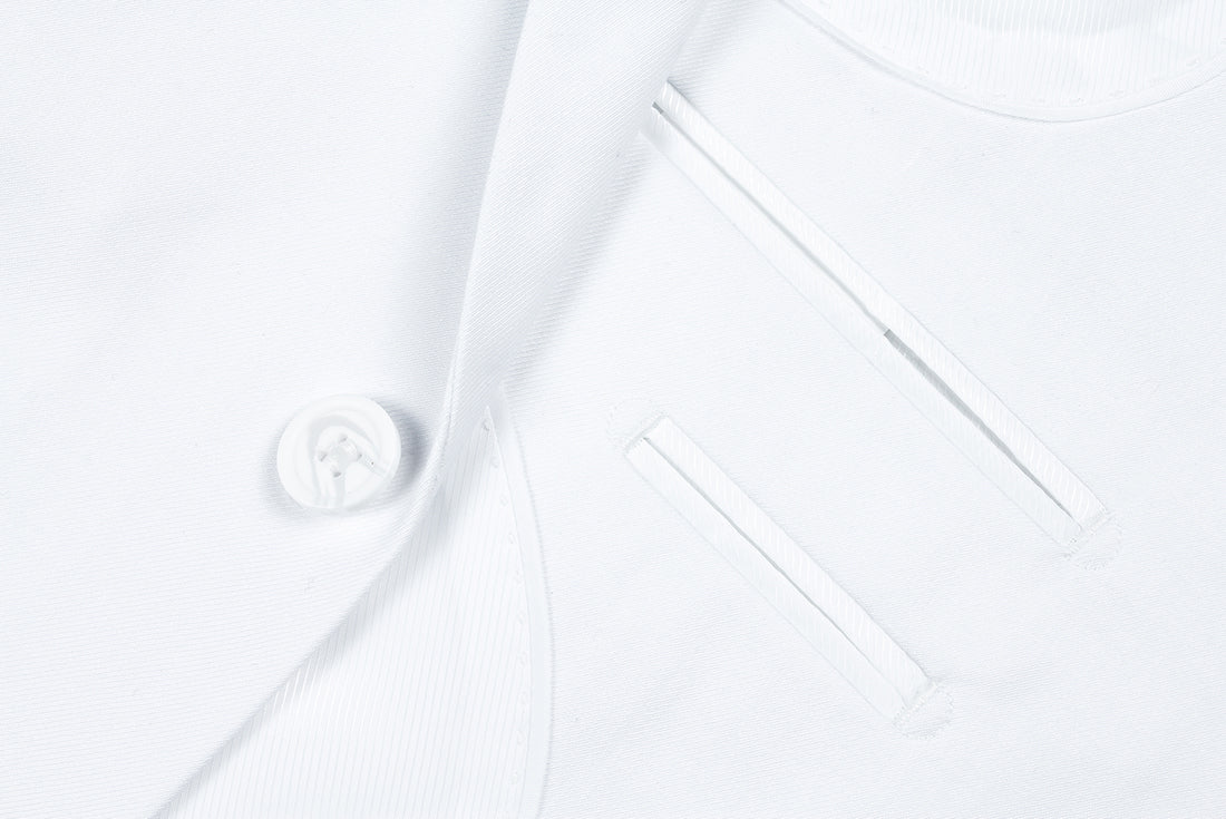 Classic 2 Piece White Suit - Vanderbilt Collection