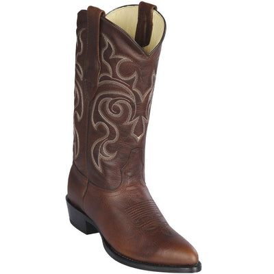 Brown Round Toe Cowboy Boots