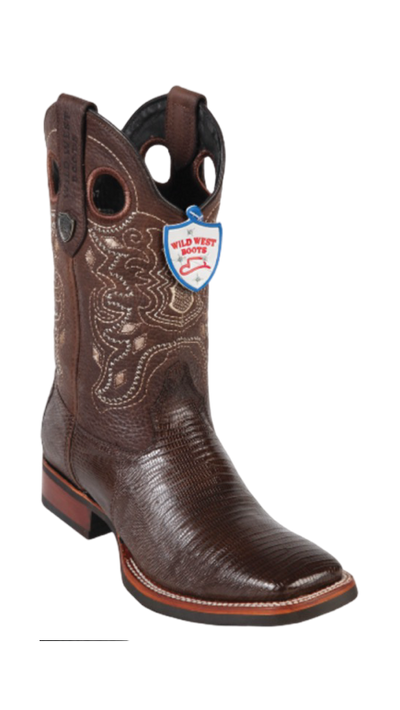 Wild West Armadillo Rodeo Boots Brown
