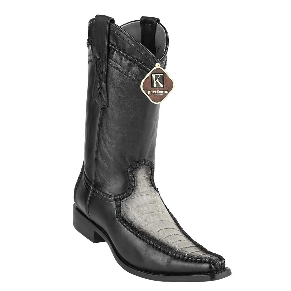 Caiman Belly European Toe Boots by King Exotic