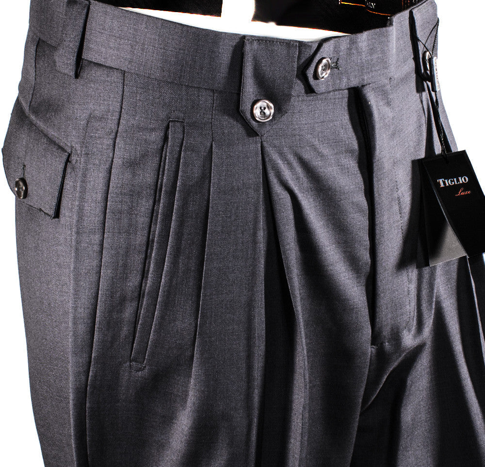 Tiglio Luxe Wool Wide Leg Dress Pants 2576 TIG1008