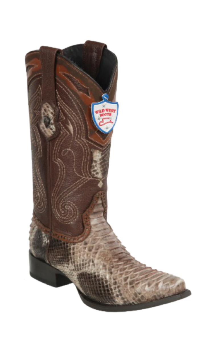 Bota de Pitón Punta Recortada Wild West