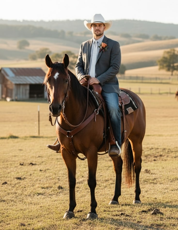 Men’s Western Classic Gray Cowboy Blazer