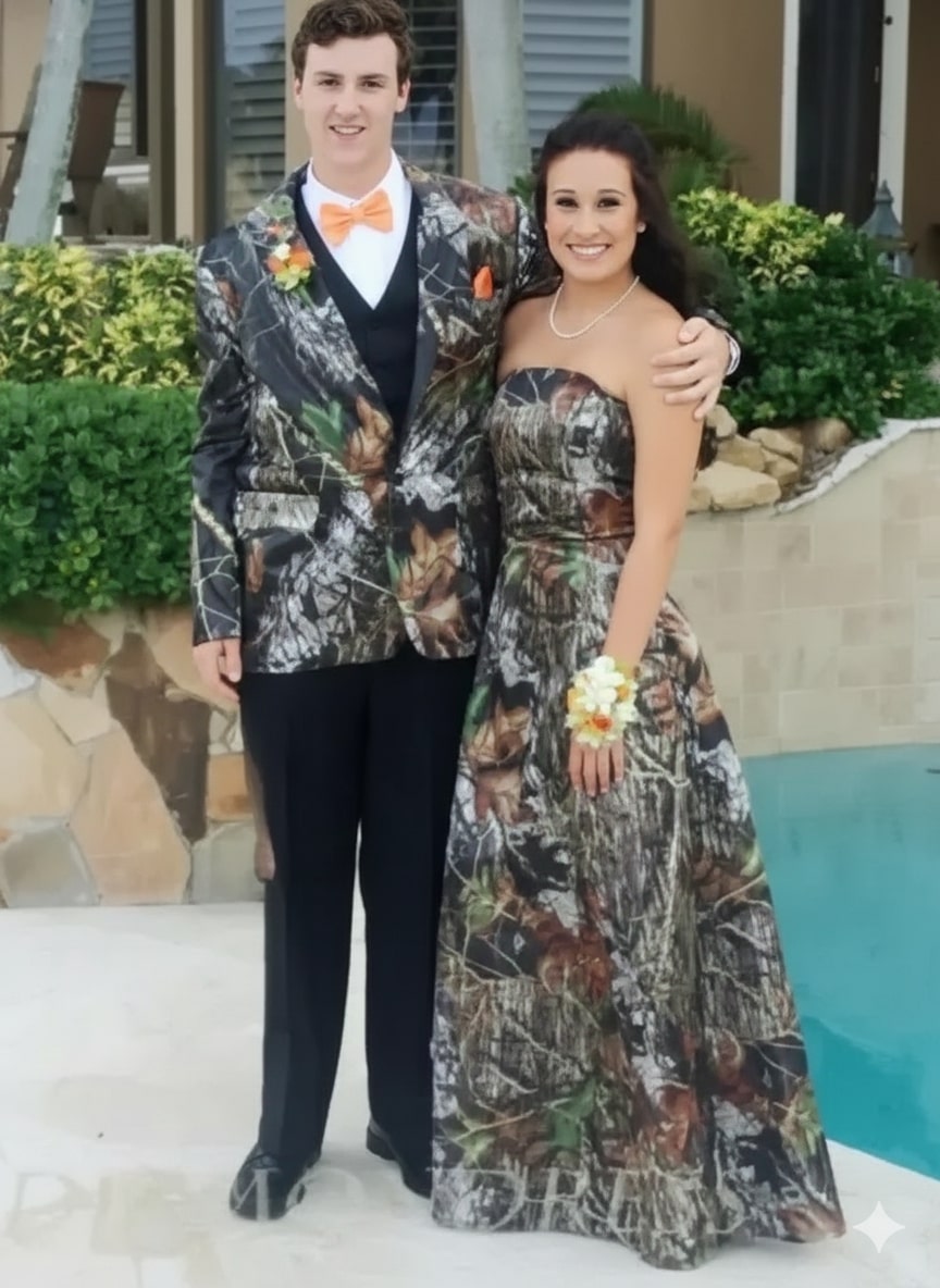 Men's Camo Sport Jacket - Green & Brown Blazer