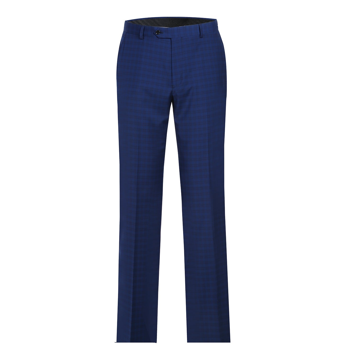 Men's Classic Fit Wool Blend Checked Suit by Renoir