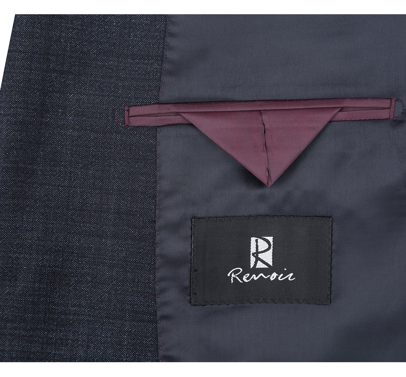 Men's Slim Fit Wool Blend Two Piece Suit