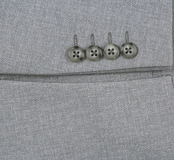 Half Canvas Slim Fit Gray Blazer