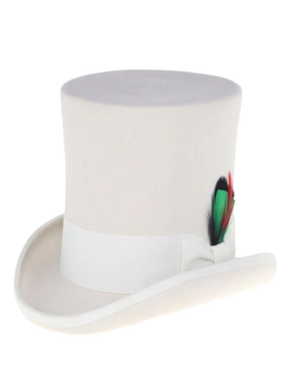 Victorian Steampunk Loden Felt Top Hat