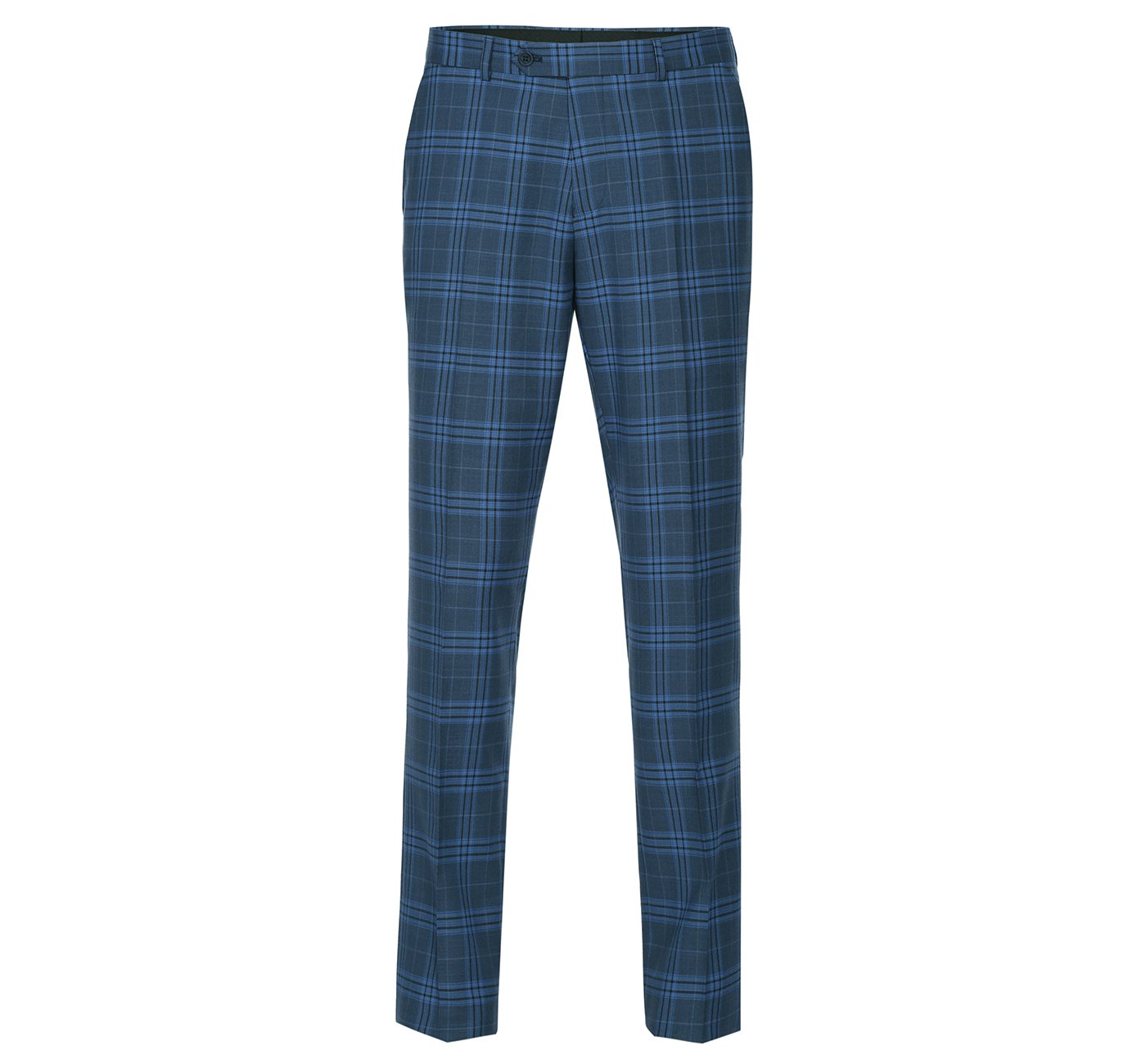 Men's Slim Fit Windowpane Stretch Suit by Renoir