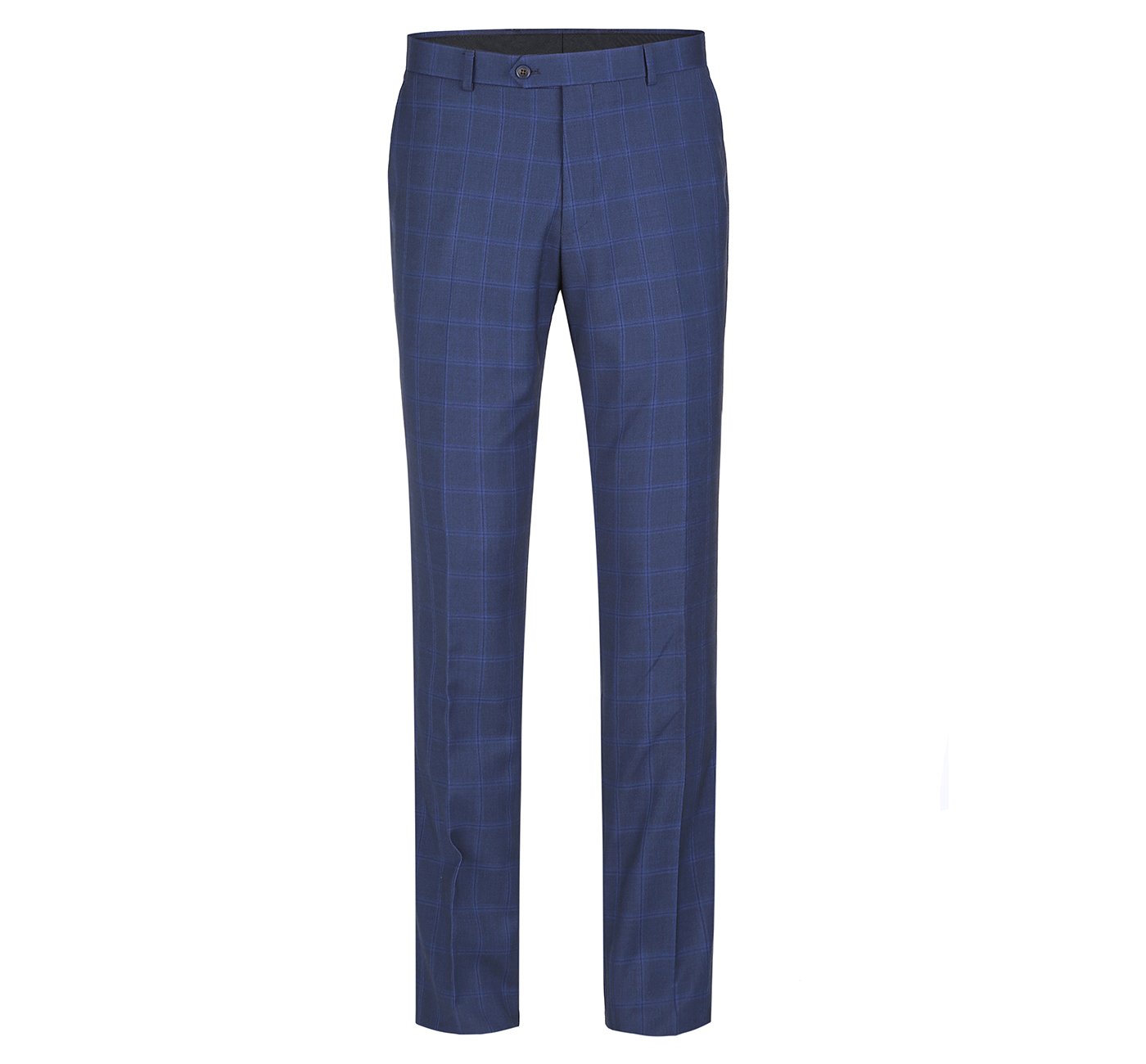Men's Slim Fit Single Breasted Check Suit