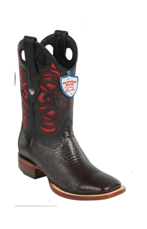 Wild West Armadillo Rodeo Boots Blackcherry