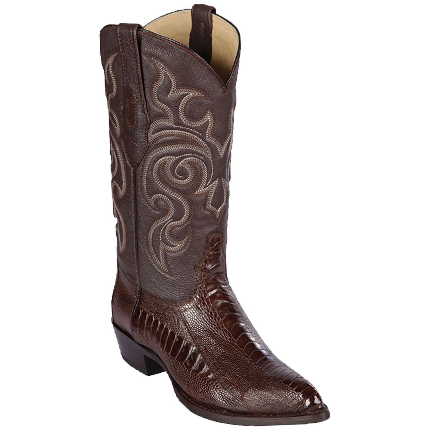 Botas de Avestruz Pata Horma Puntal para Hombre