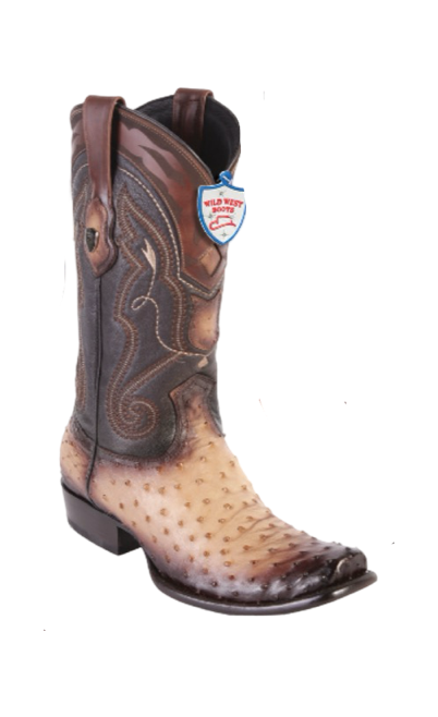 Wild West Botas de Avestruz Dubai Faded Orix