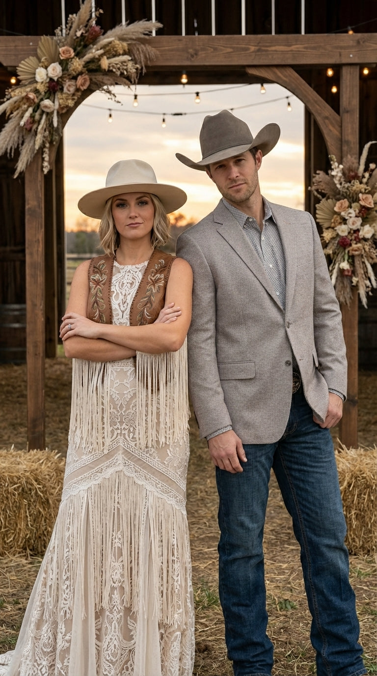 Mens Textured Light Grey Western Blazer – Cowboy Style Casual Sport Coat for Men Classic Western Jacket