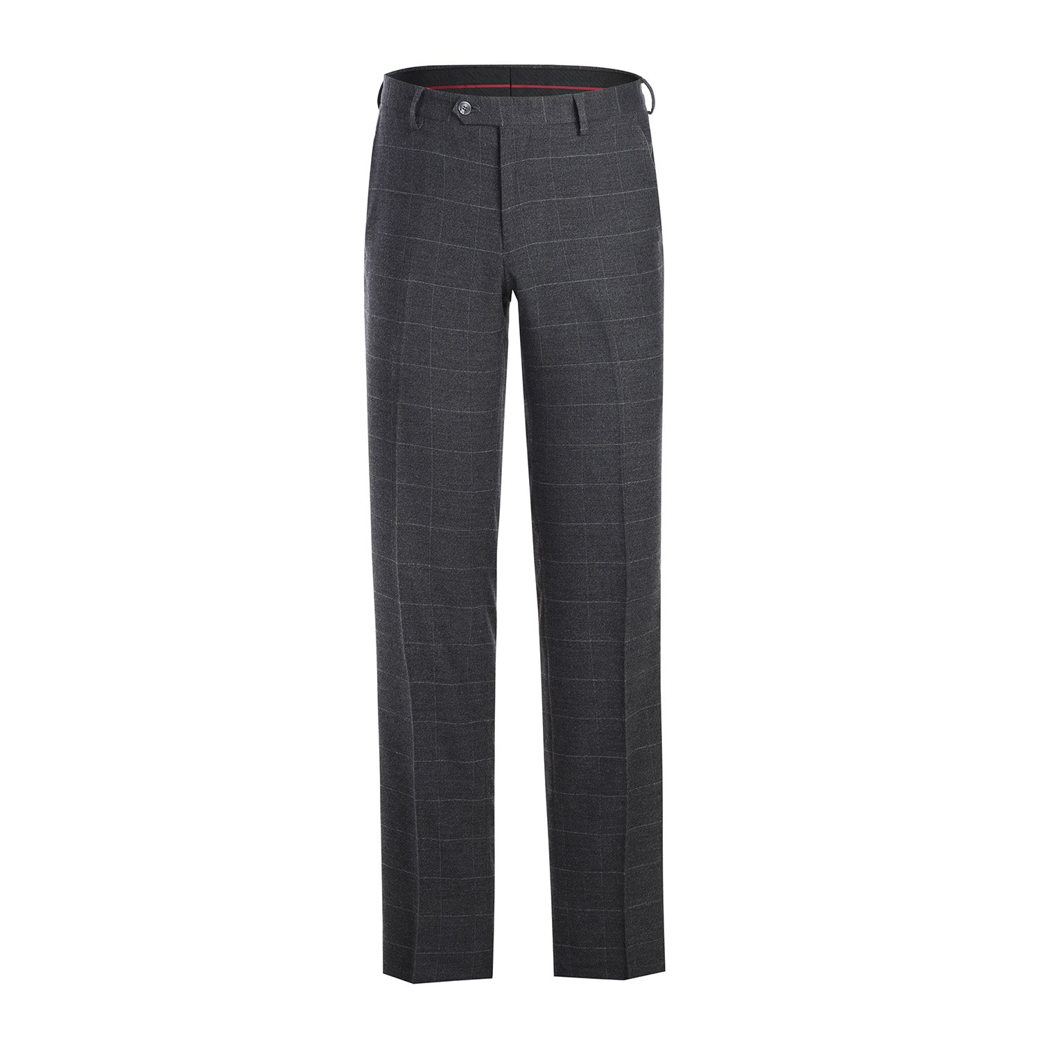 Men's Slim Fit Checked Suit by Renoir