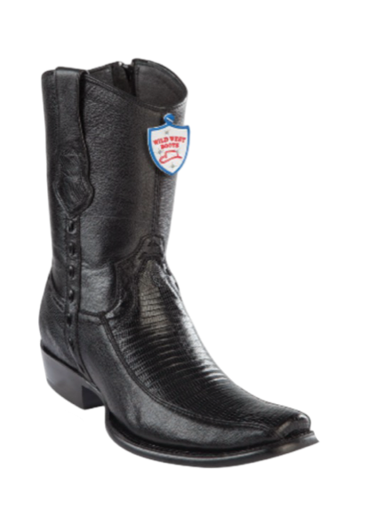 Wild West Armadillo Horma Dubai Toe Boots Black