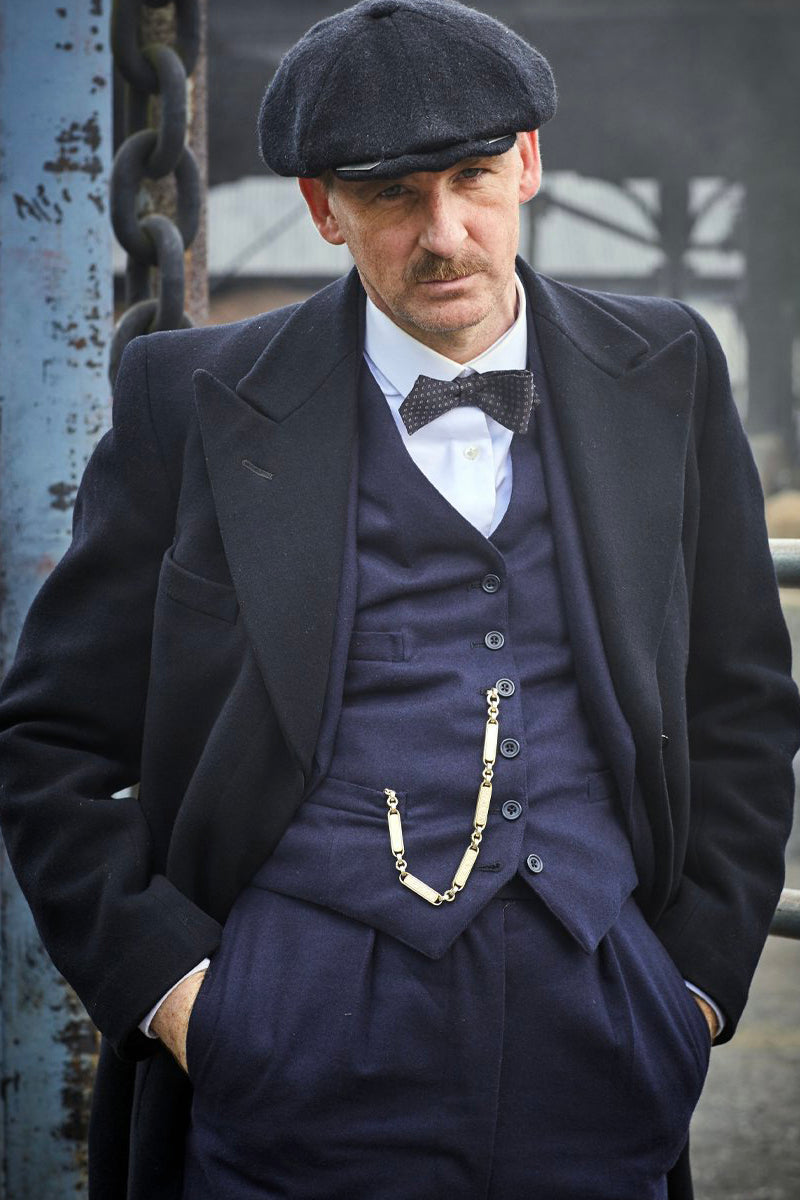 Arthur Shelby Peaky Blinders Navy Suit & Overcoat