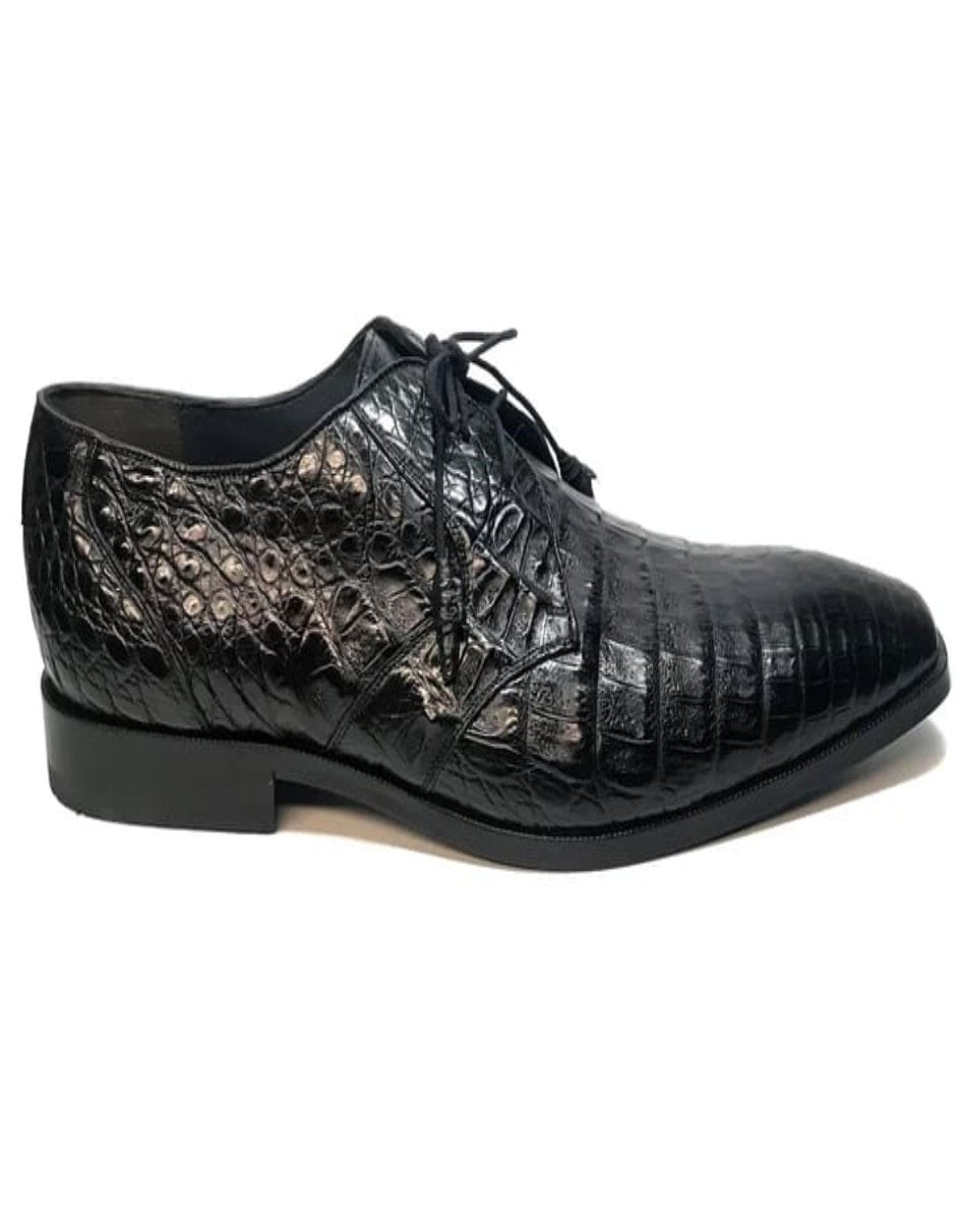 Los Altos Crocodile All-Over Lace Up Shoes