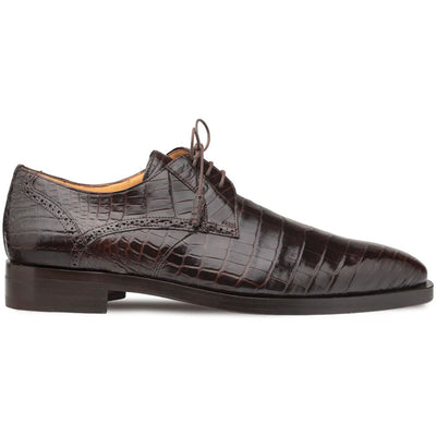 Mezlan Men's Brown Alligator Derby Shoes
