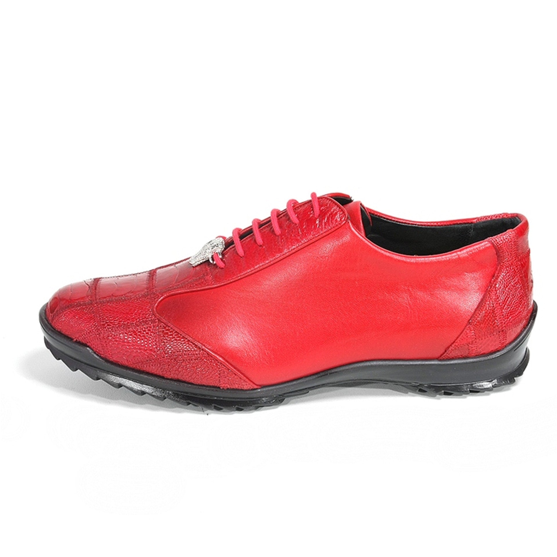 Los Altos Red Genuine Ostrich Shoes
