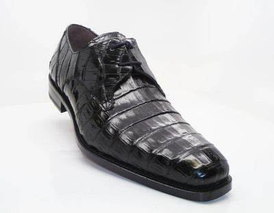 Anderson Crocodile Oxford Black Dress Shoes