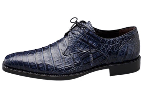 Anderson Crocodile Oxford Blue Shoe