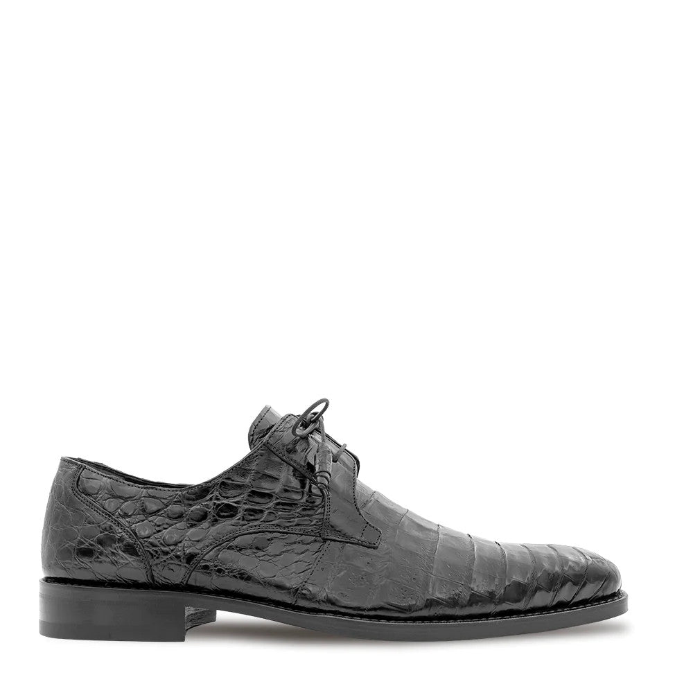 Men's Crocodile Lace Up Anderson Black by Mezlan