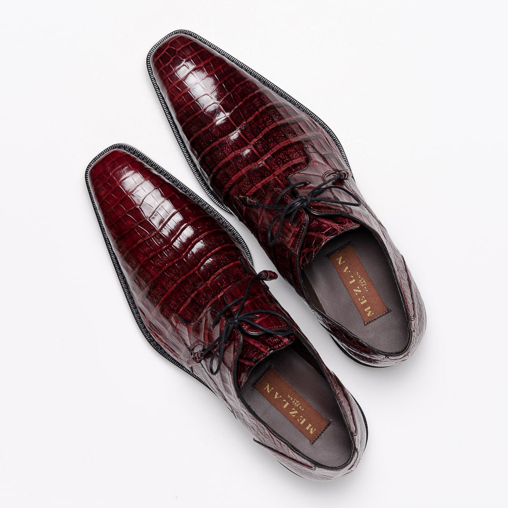 Mezlan Crocodile Derby Dress Shoes