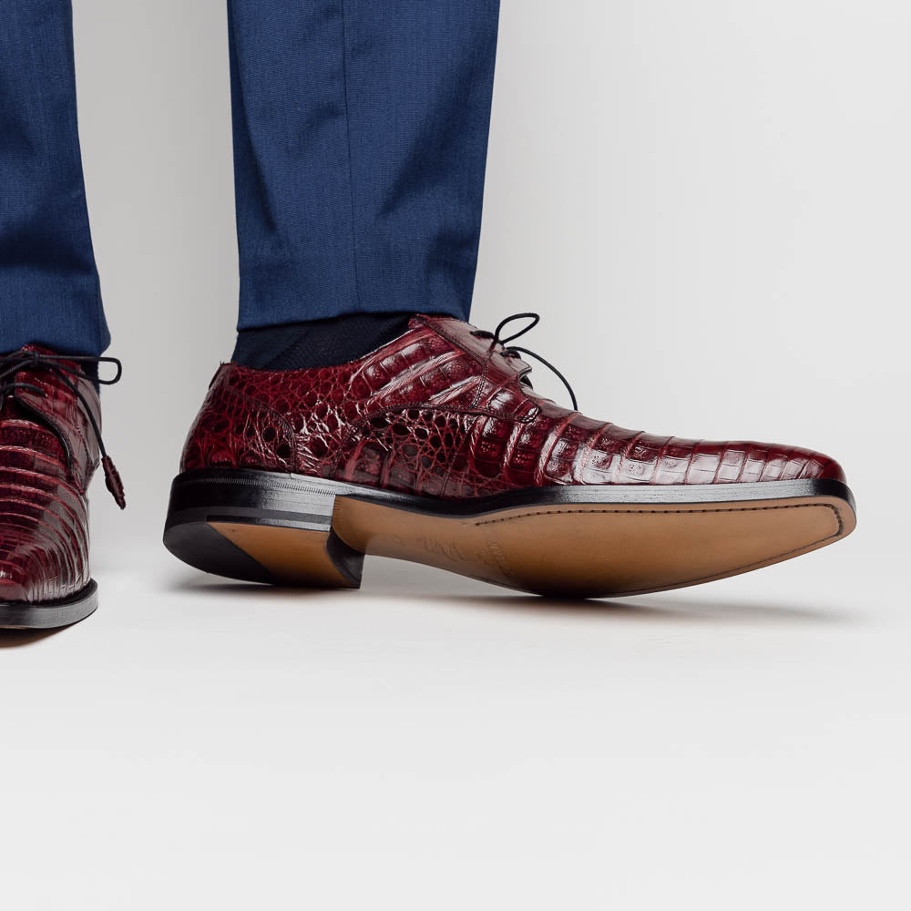 Mezlan Crocodile Derby Dress Shoes