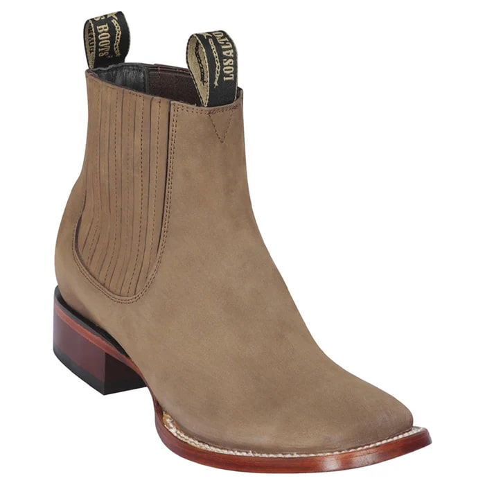 Taupe Square Toe Dress Cowboy Boot