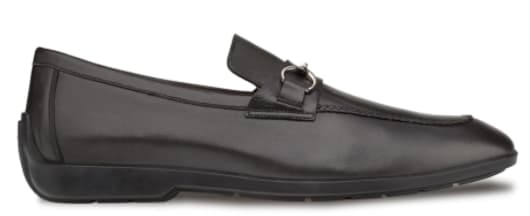 Apron Ornament Loafer Black by Mezlan