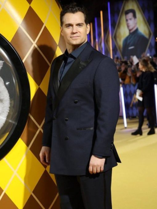 Henry Cavill Argylle Premiere Navy Suit