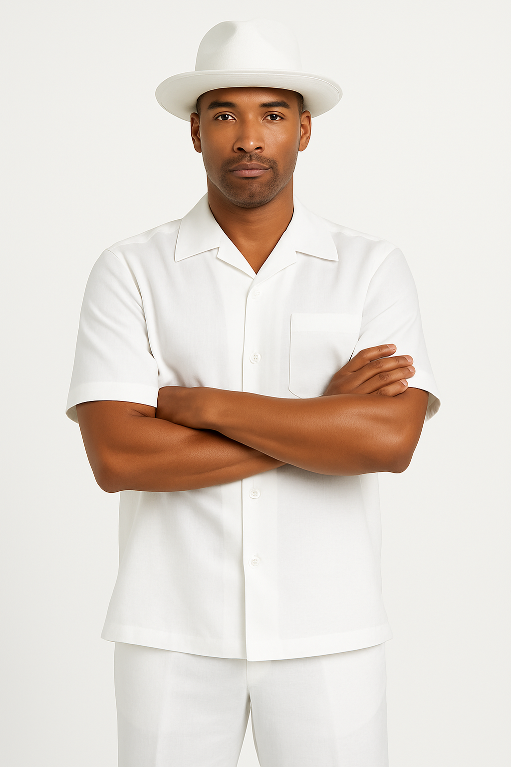 Mens Linen Walking Suit - "White" Summer Outfit - Mens Linen Suit