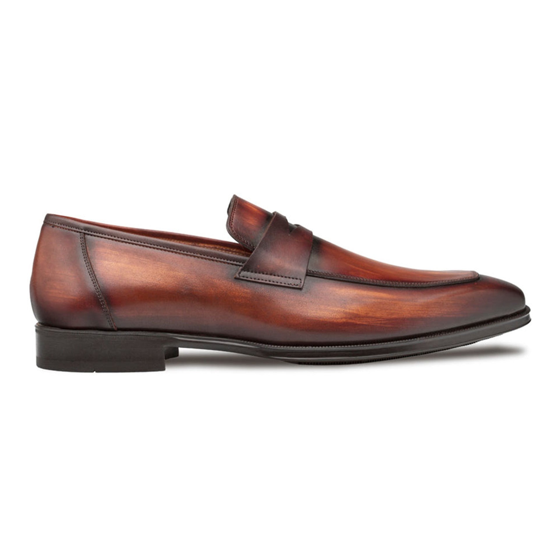 Mezlan Avenue Penny Loafer - Cognac/Rust