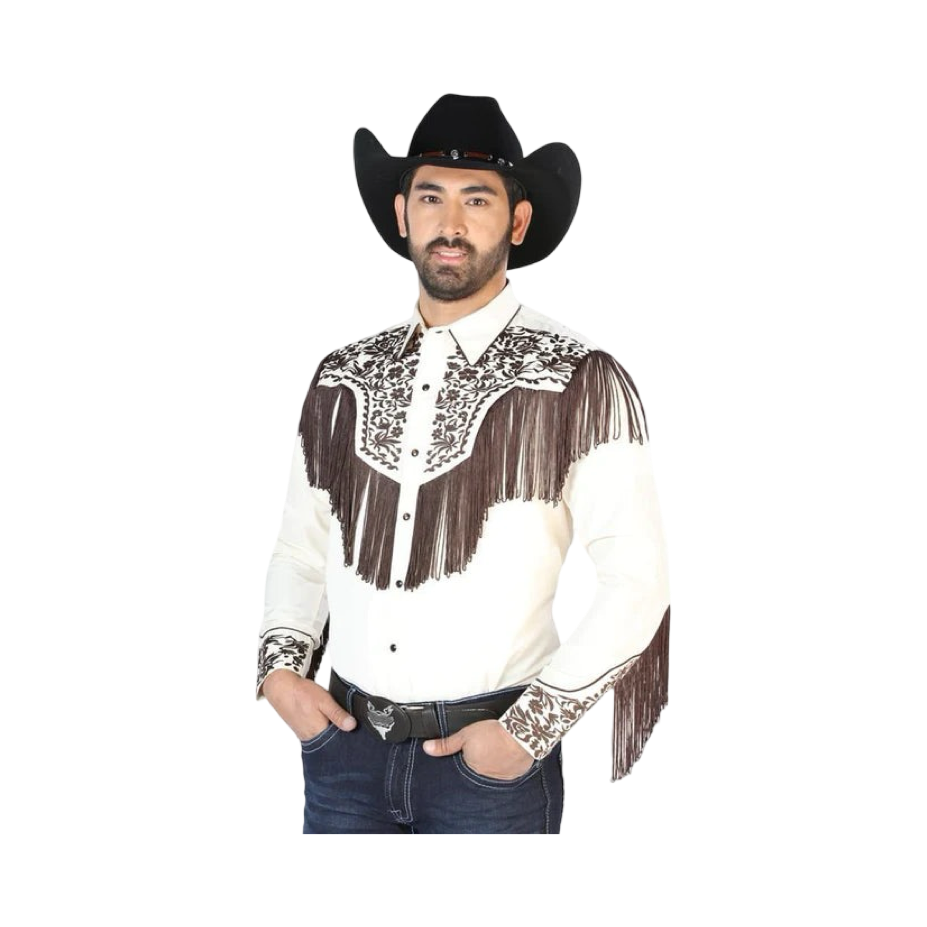 Camisa Vaquera Bordada El Señor de los Cielos