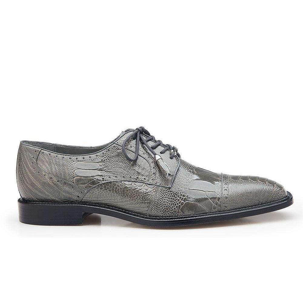 Belvedere Batta Ostrich Cap Toe Oxfords